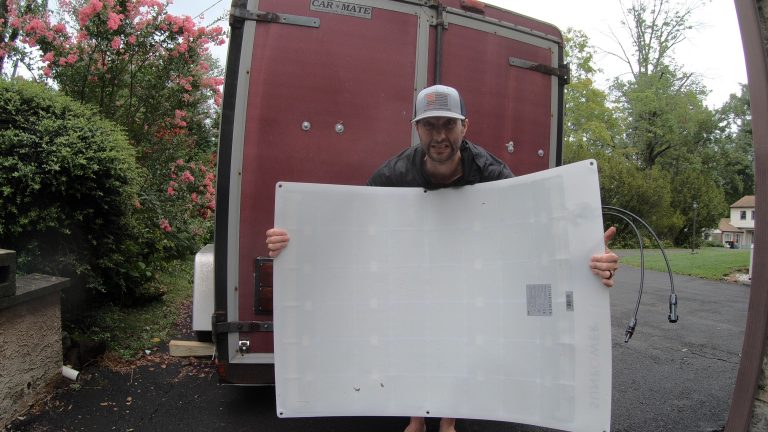 Cargo Trailer Conversion – Solar Installation